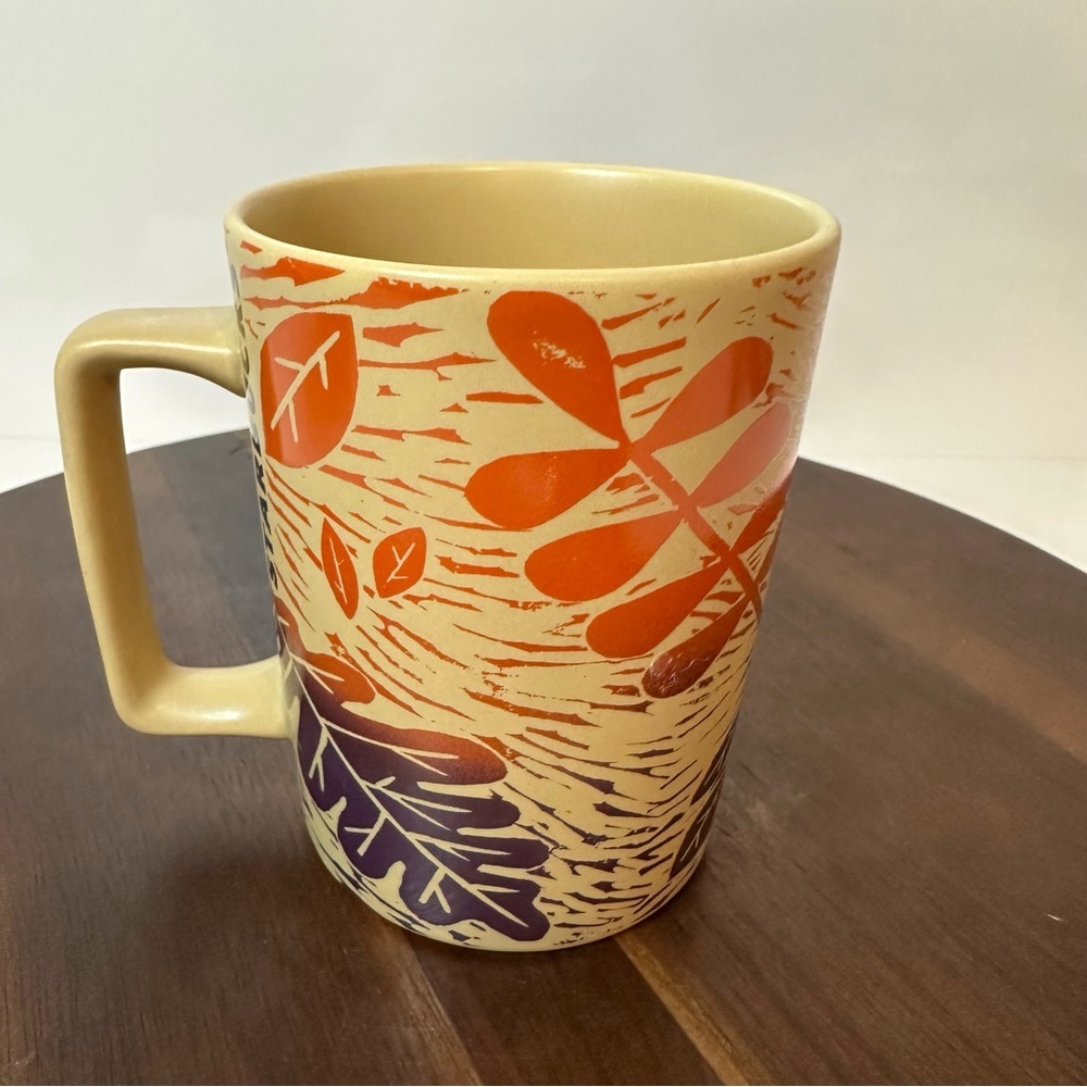 Starbucks Fall Autumn Leaves 2017 Coffee Mug – 12oz Orange & Brown